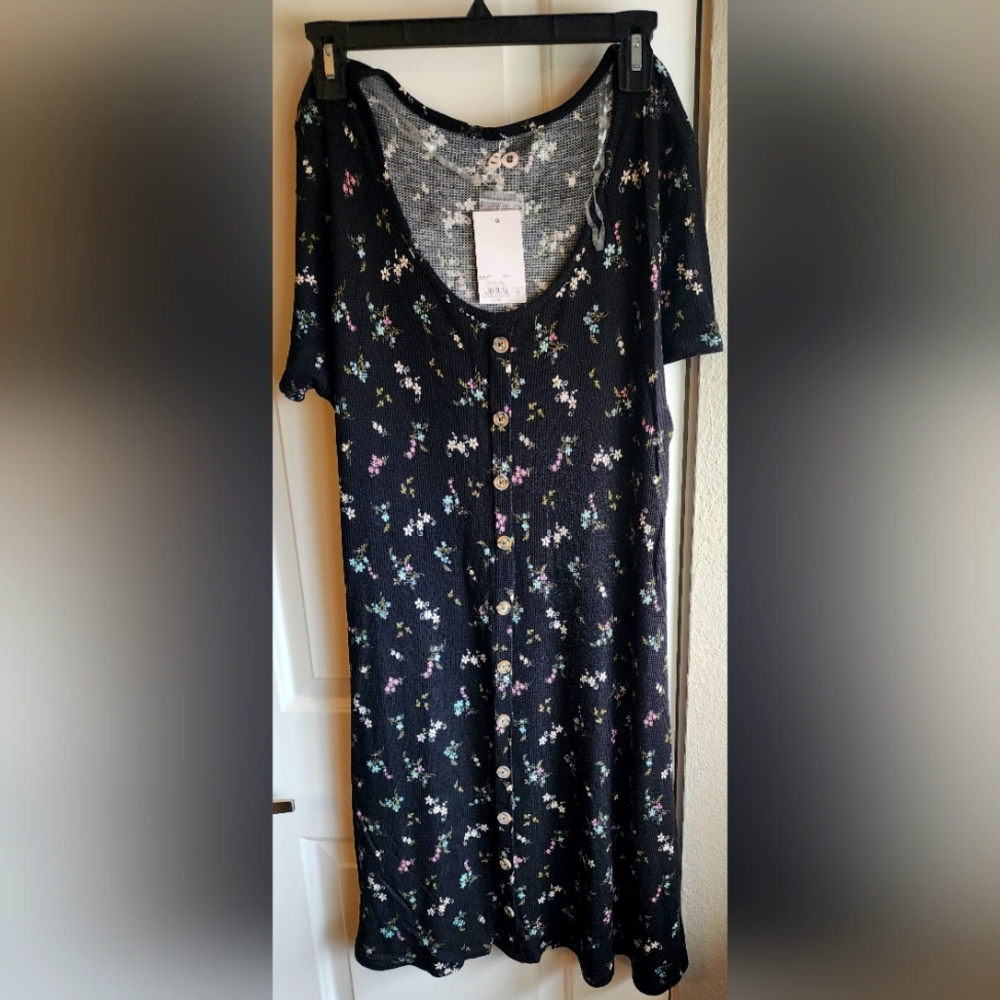 SO Juniors Plus Floral Dress